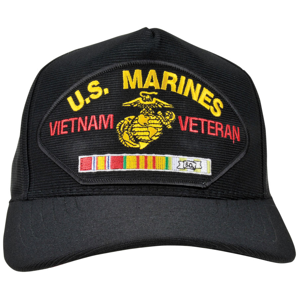 US MARINE CORPS USMC RETIRED BASEBALL CAP MADE IN THE USA RED